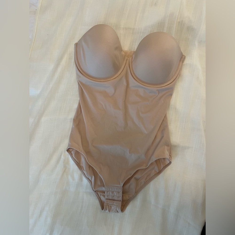 Wacoal Beige Strapless Bodysuit 36D
